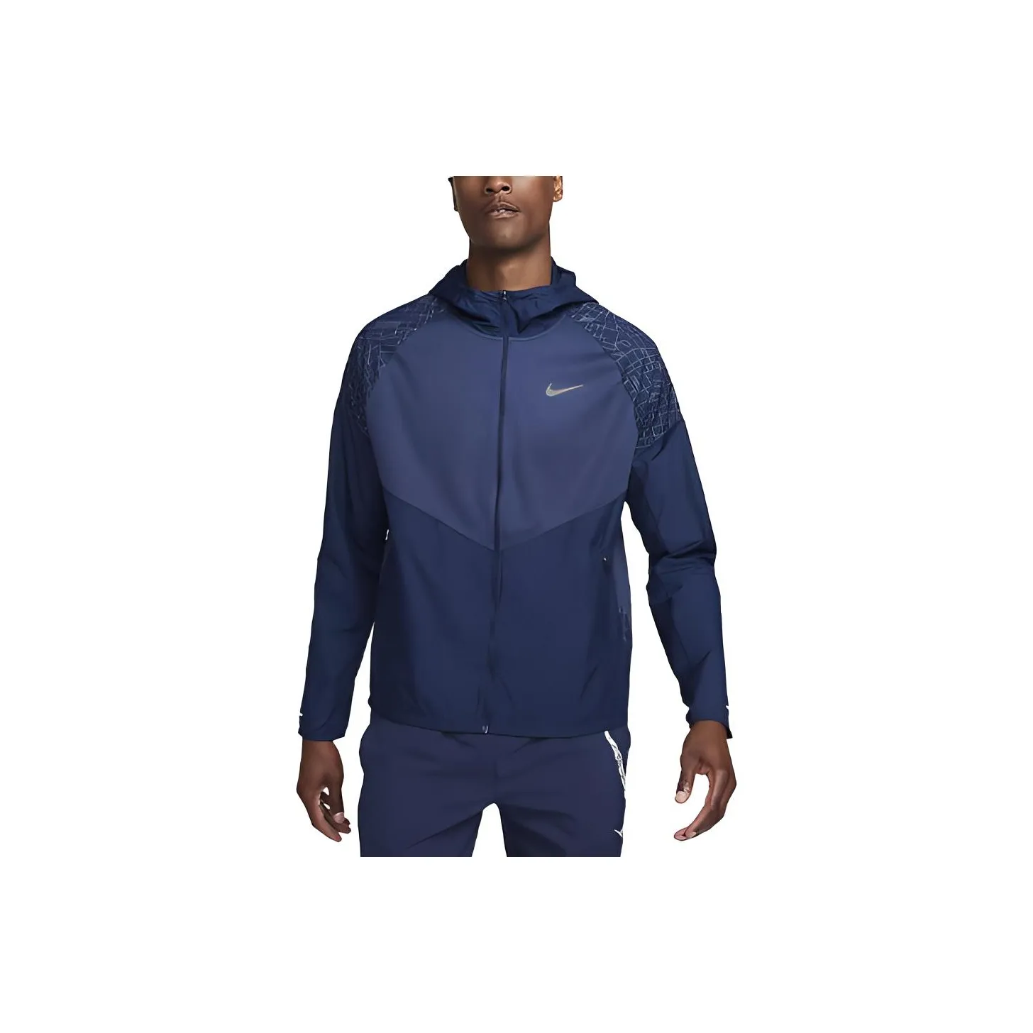 Nike MILER Jackets Men's Marine Blue