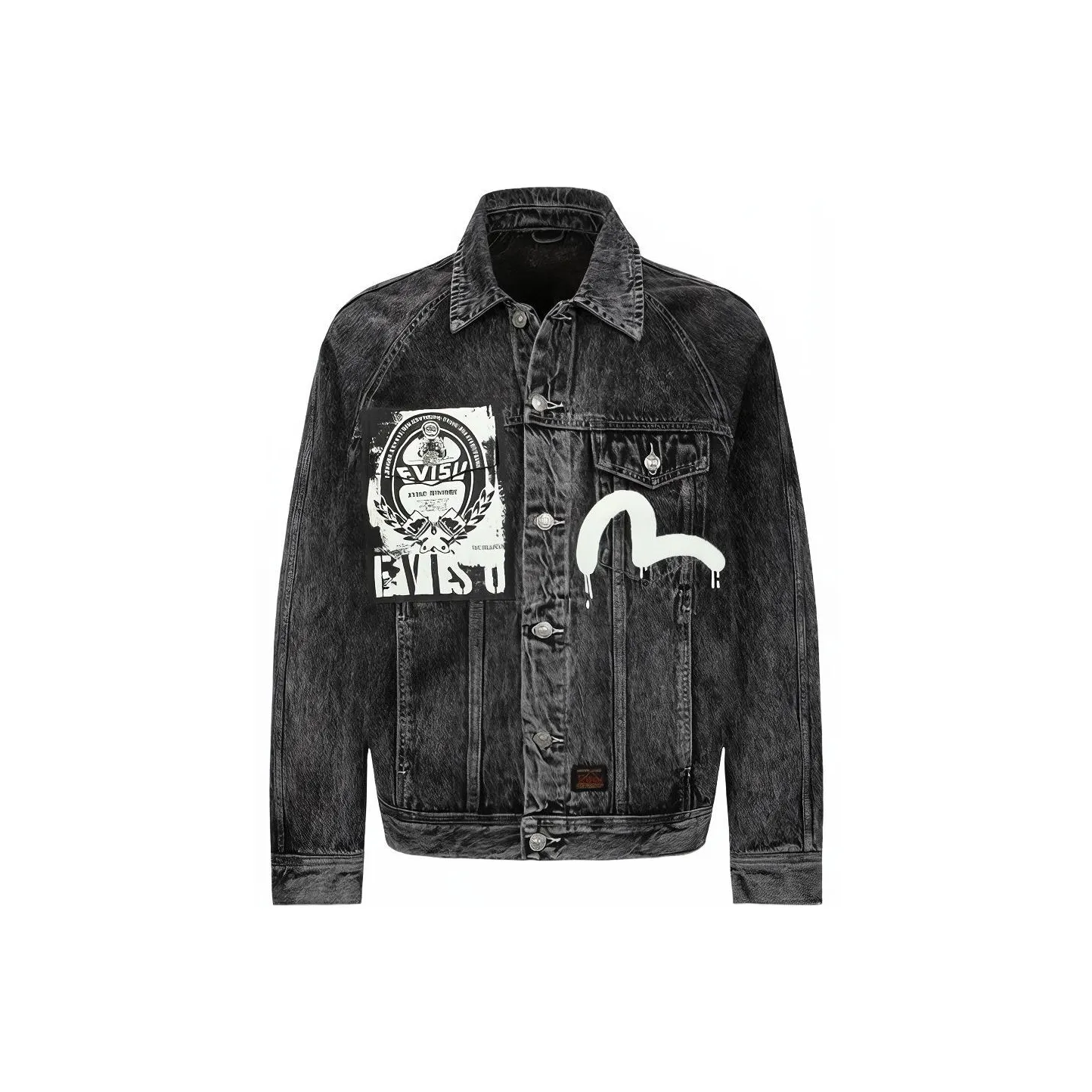 EVISU Denim Jackets Men's Black