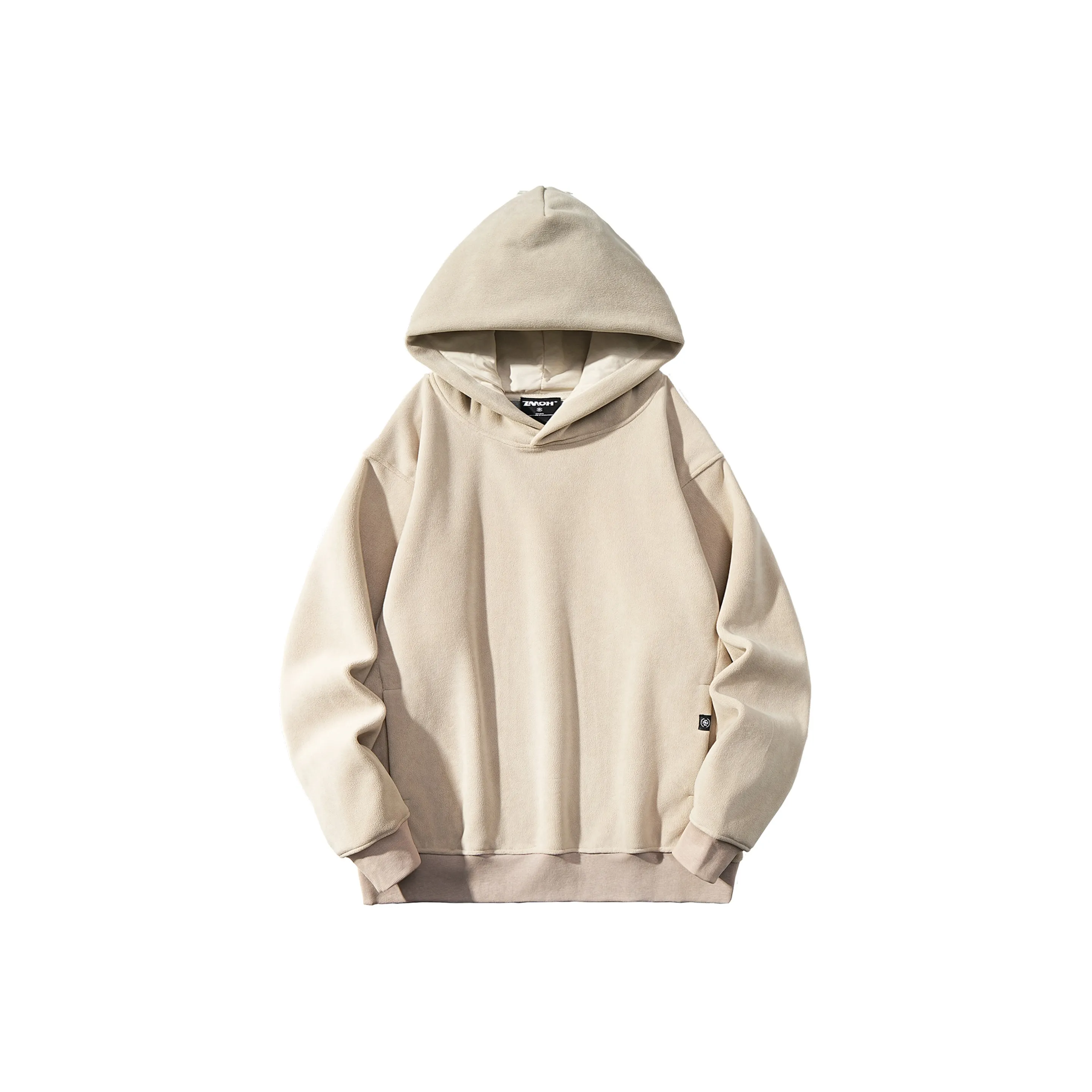 ZMOH Plain Net Series Hoodie Unisex Couple's