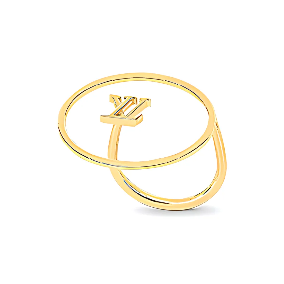 LOUIS VUITTON Металлические кольца золотые женские