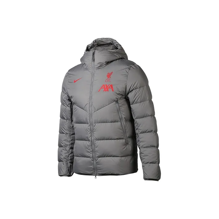 nike Пуховик Зимний Мужской Серый