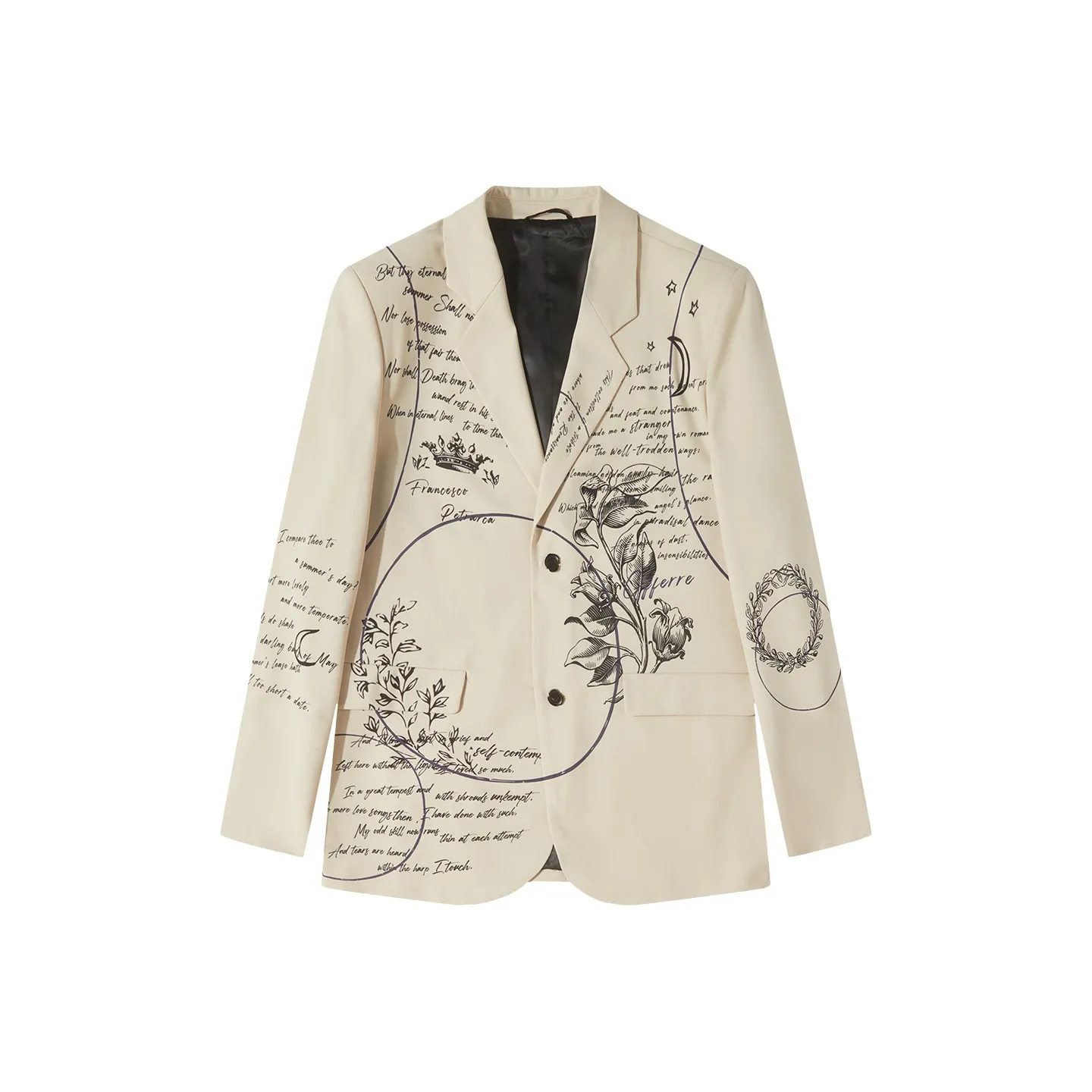 GF Ferré Коричневый с принтом Унисекс Офисные костюмы