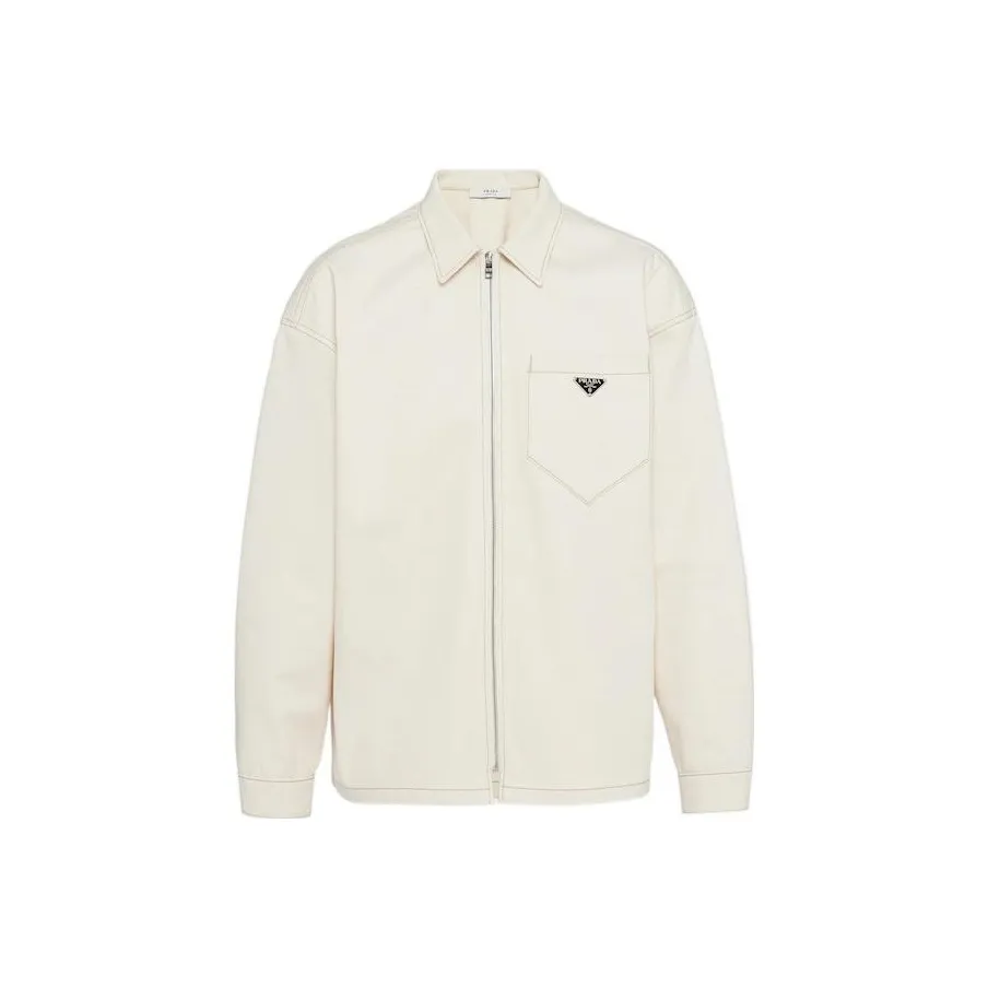 PRADA SS23 Denim Jacket Men's Beige