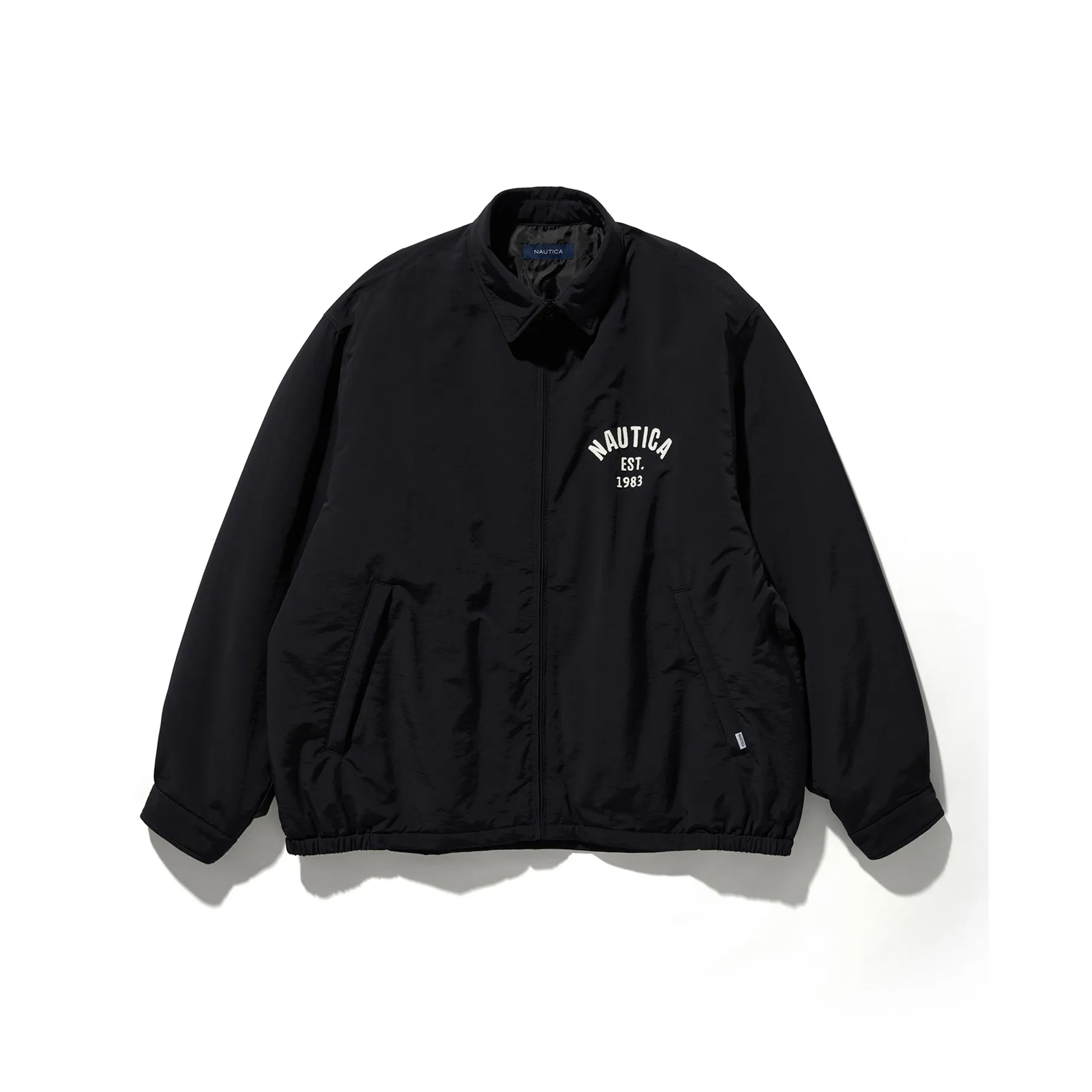 Nautica White Sail Jackets Coats Men's Black