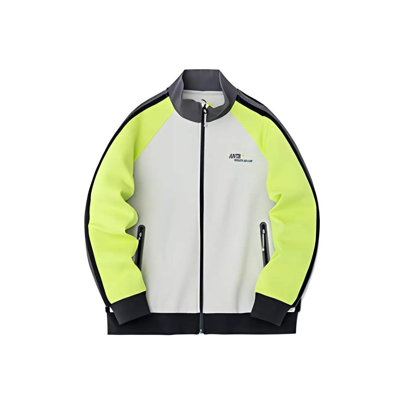 Anta X Robert Geller Дизайнер Co Branded В избранном Пшеница С рельефом Серый Унисекс Куртки