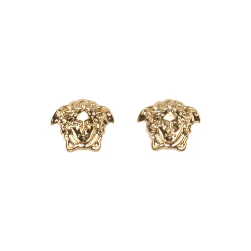 VERSACE Медуза Серьги с брассовыми заклепками, золотые, женские