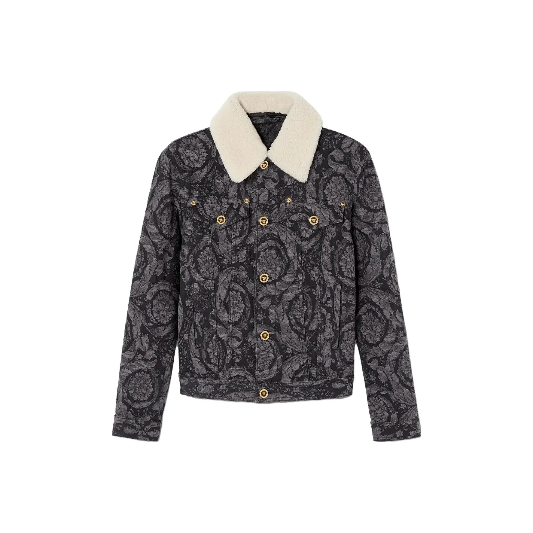VERSACE SS23 Denim Jacket Men's Black