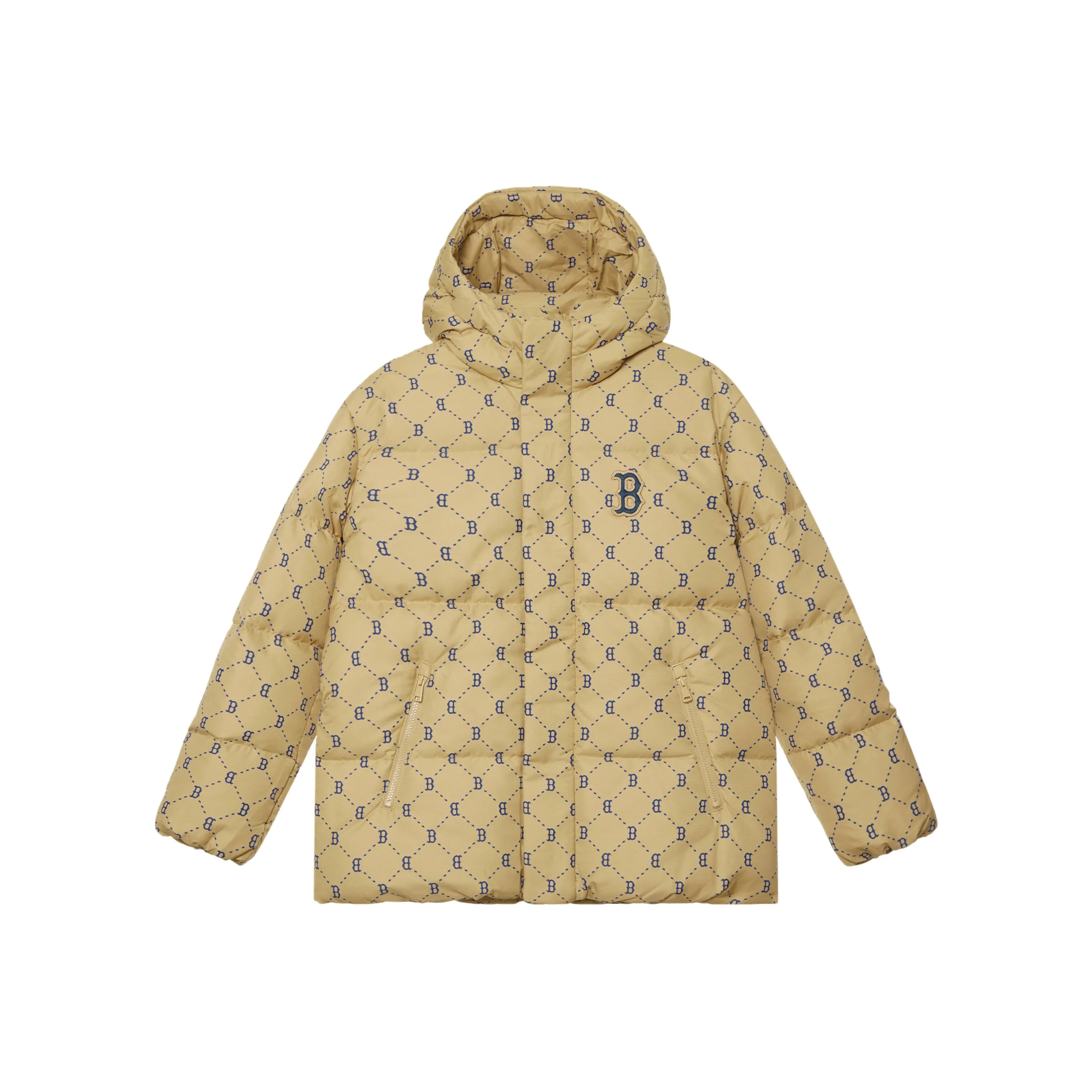 MLB MONOGRAM Коллекция Boston Red Sox FW24 Пуховик Unisex Light Бежевый
