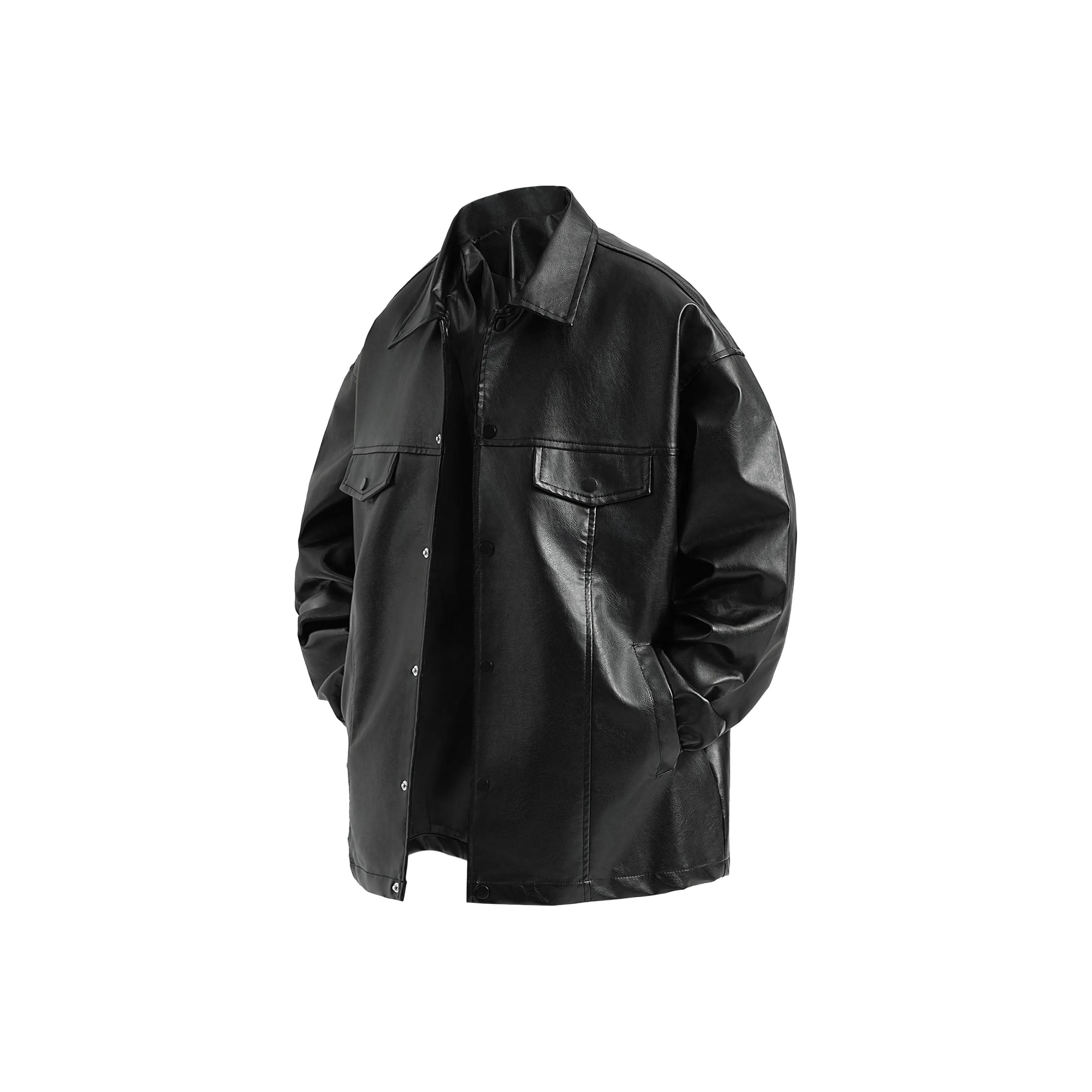 ZMOH Vintage Leather Jacket Unisex Couple's
