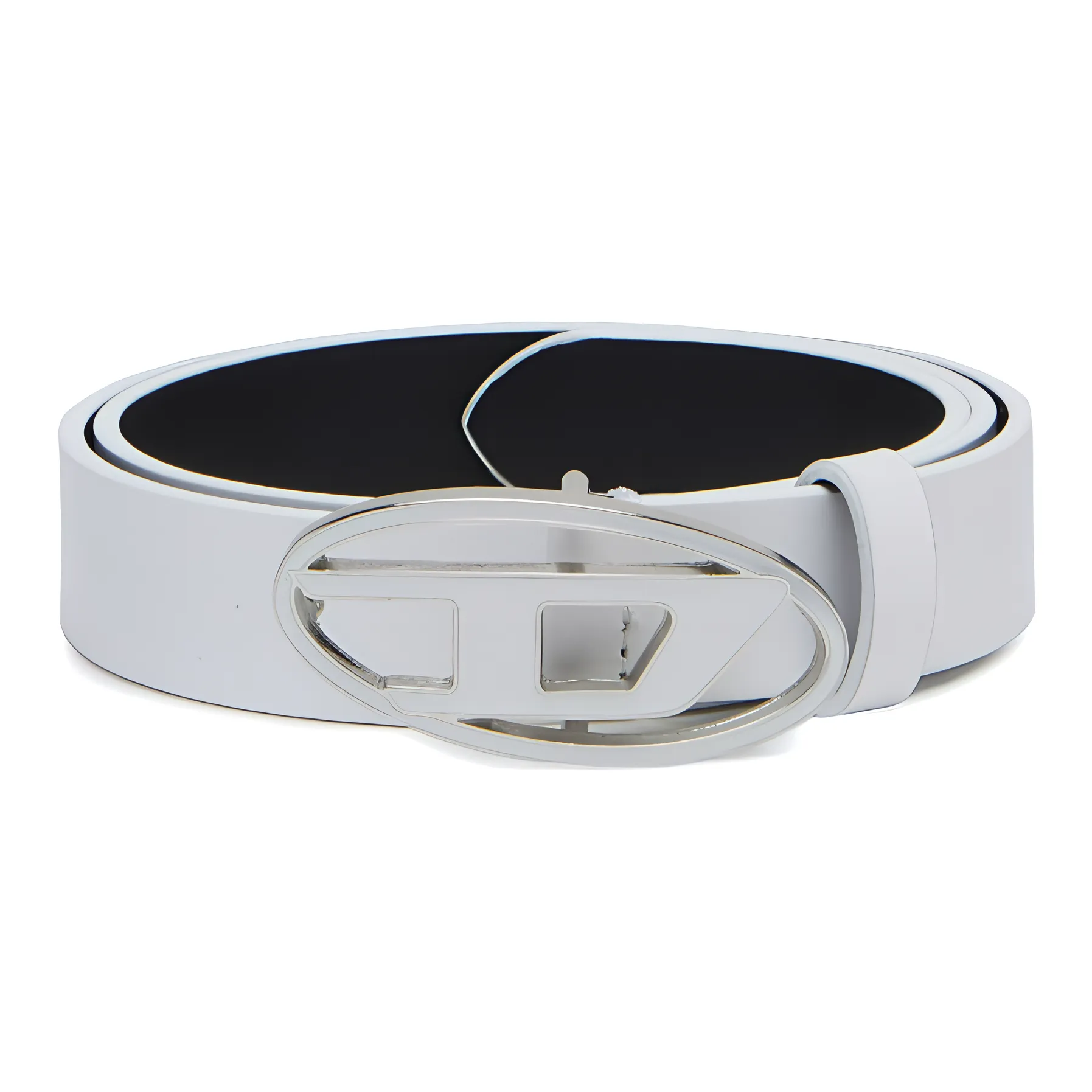 DIESEL 1DR Logo buckle Leather Belt
