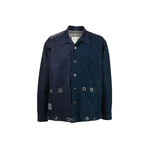 GREG LAUREN Blue Мужские джинсовые куртки