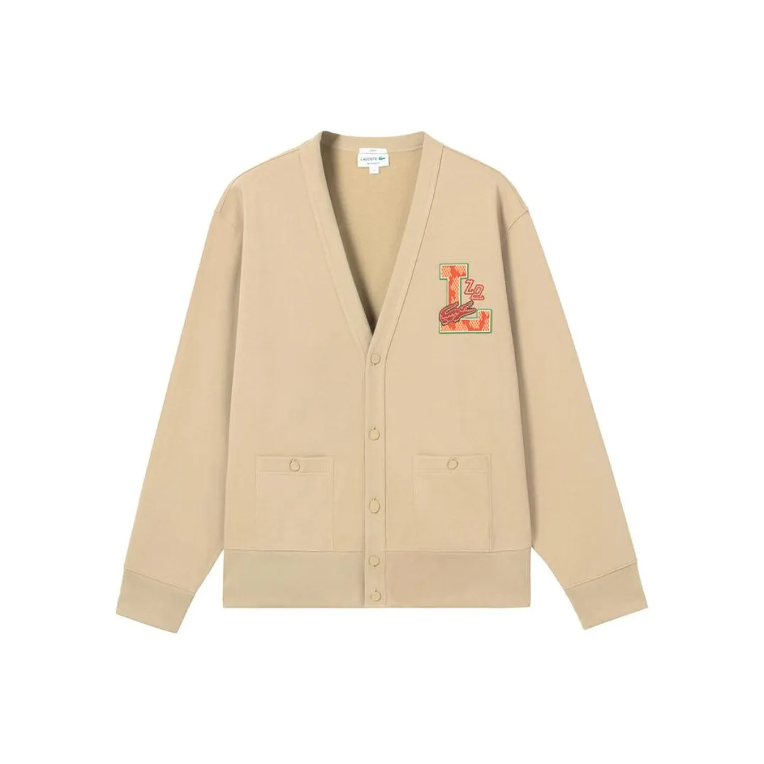 lacoste Auspicious Snake New Year Collection 02S/Молочный кофейный Унисекс Трикотаж