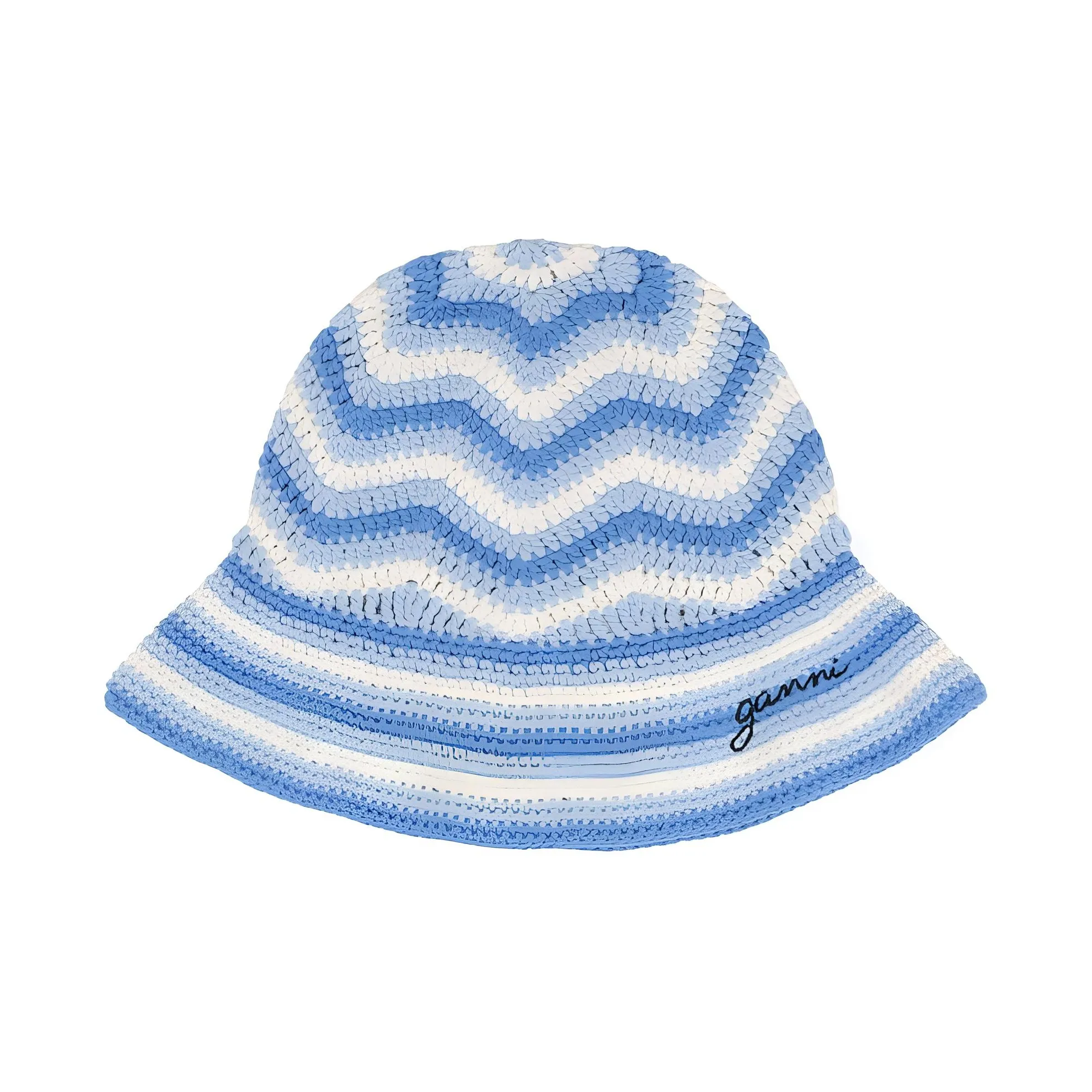 GANNI Organic Cotton Beanies Women's Blue