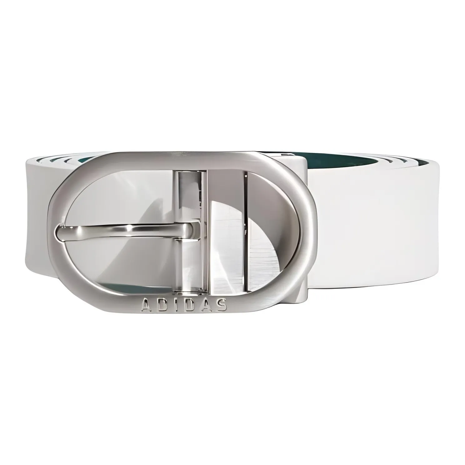 Adidas Logo Carving, Pin Buckle Polyurethane Leather Belts Unisex White