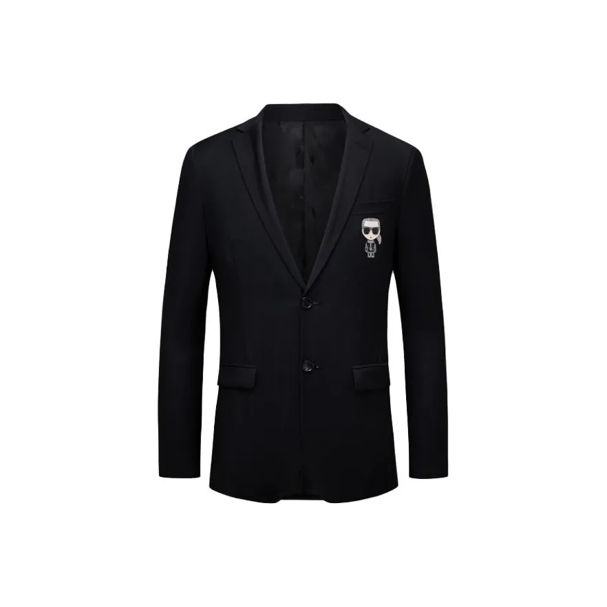 Karl Lagerfeld Бизнес-костюм Пальто Мужской Черный