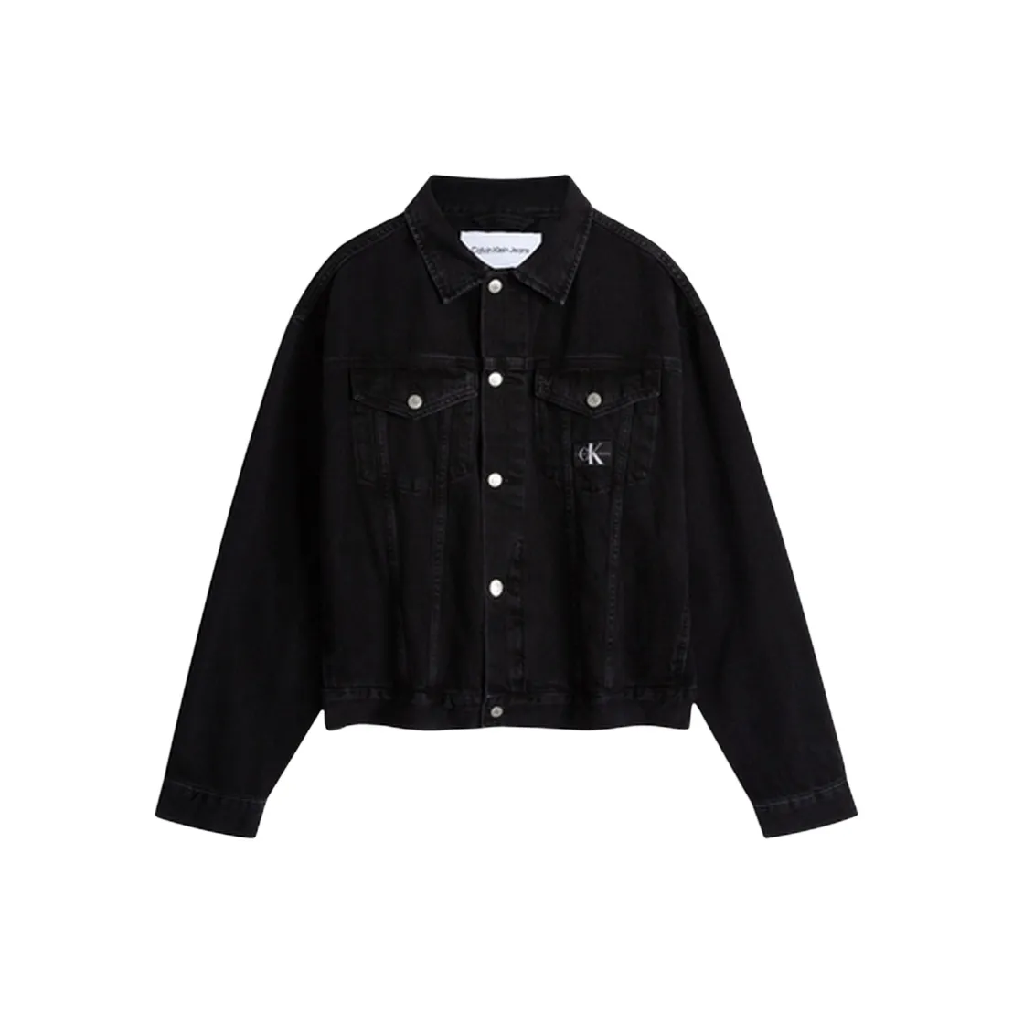CALVIN KLEIN Denim Jacket Men's Denim Black