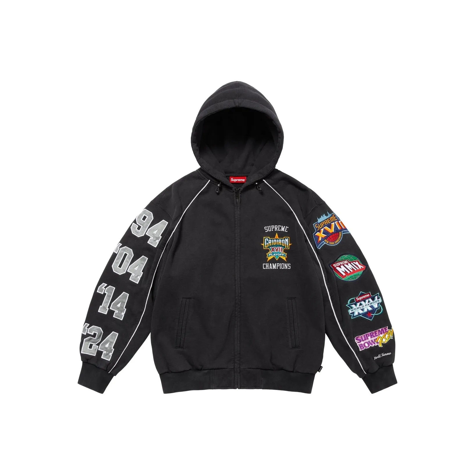 Supreme SS25 WEEK1 Playoffs ZIP UP Худи Унисекс