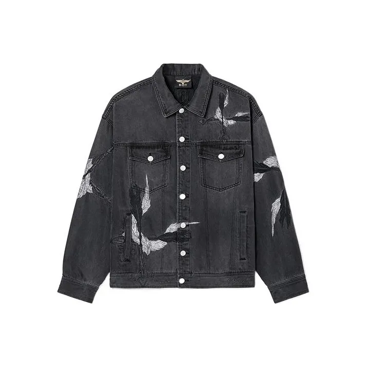 Boy London SS22 Denim Jacket Unisex Black Бой Лондон SS22 Деним Куртка Унисекс Черный