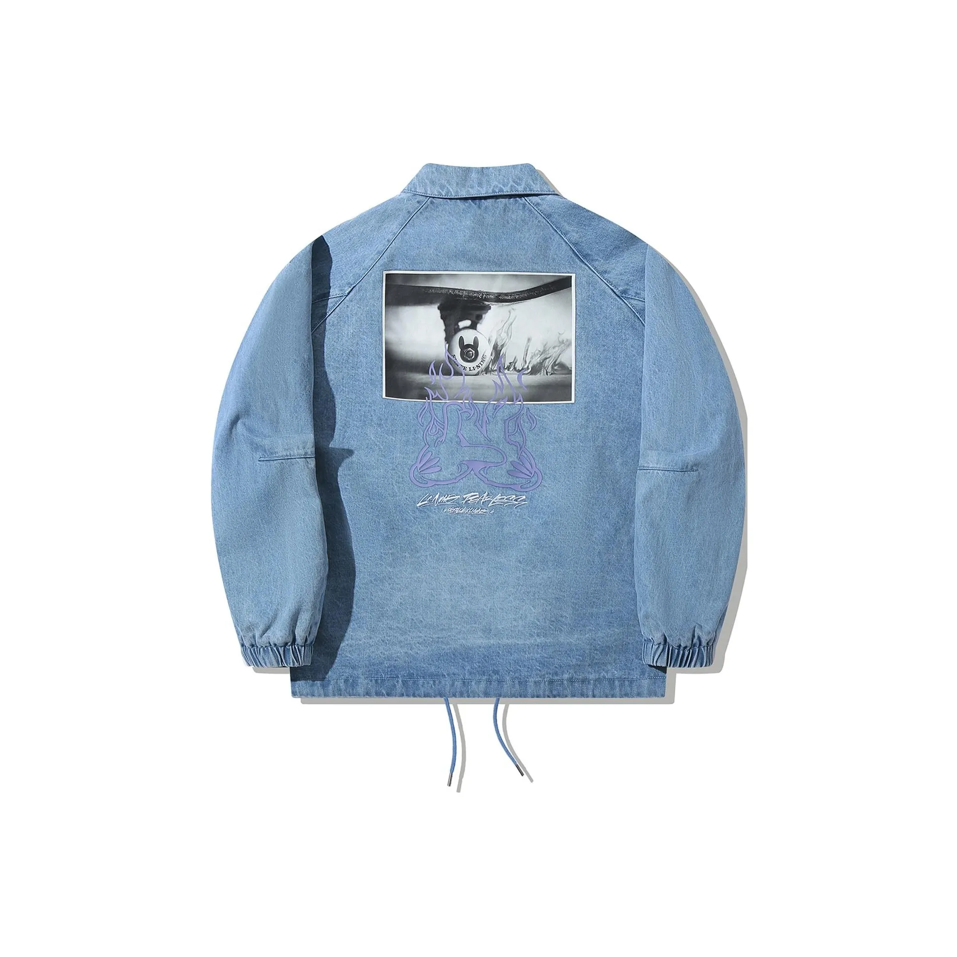 LINING Denim Куртка Мужская Светлый Синий Деним