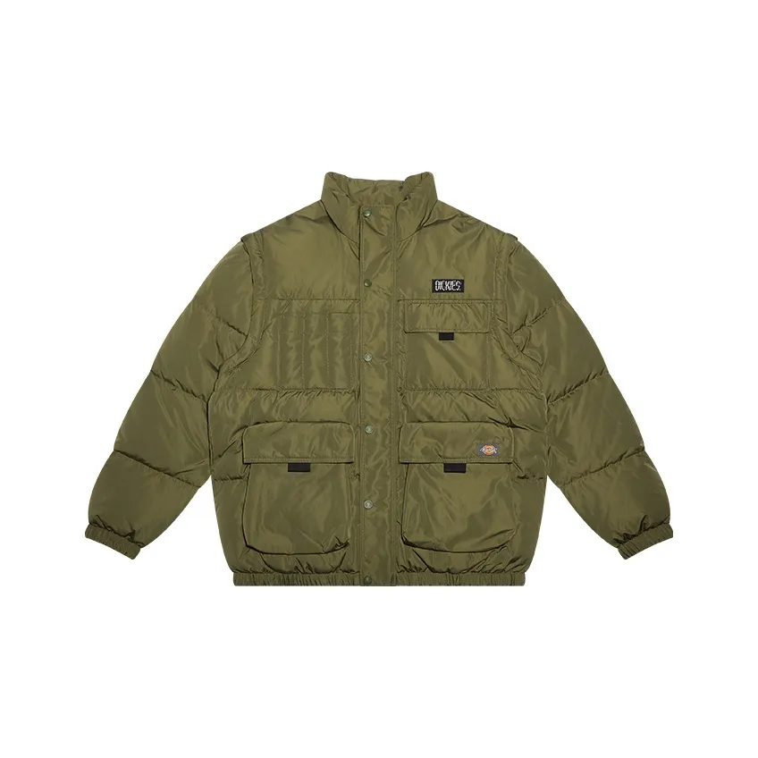 Dickies Пуховик Унисекс Армейский Зеленый