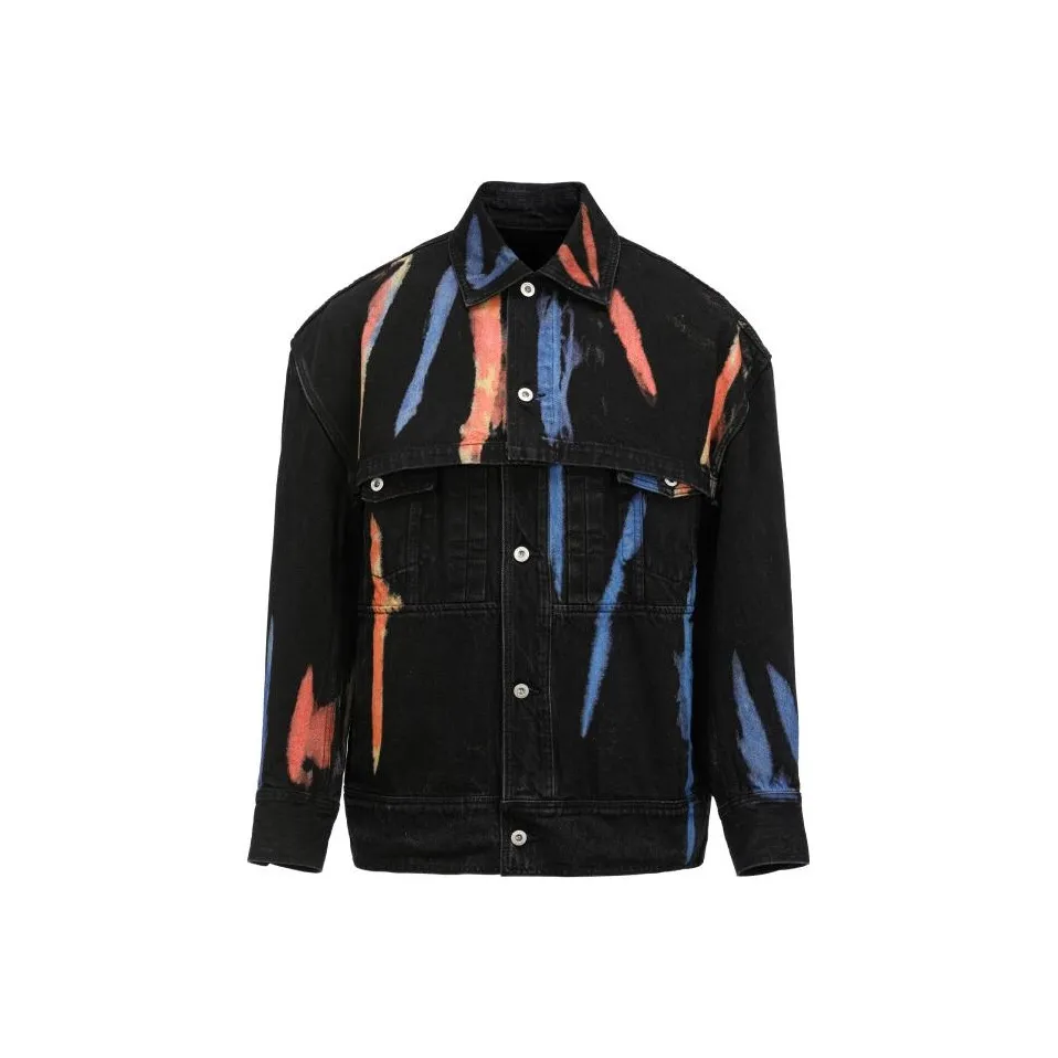 Feng Chen Wang Tie dye Series Jackets Men's Black