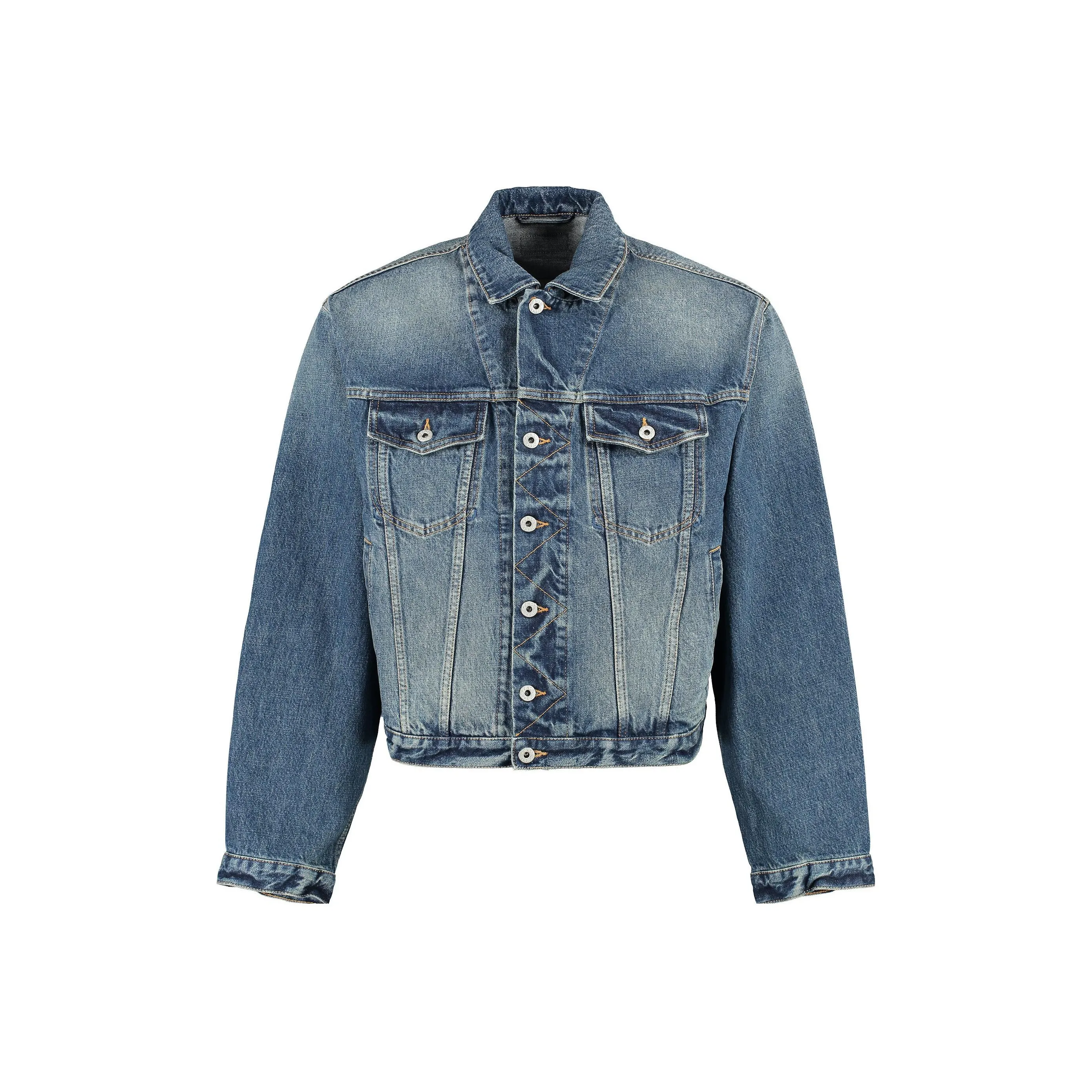 KENZO Button Up Cropped Denim Jacket