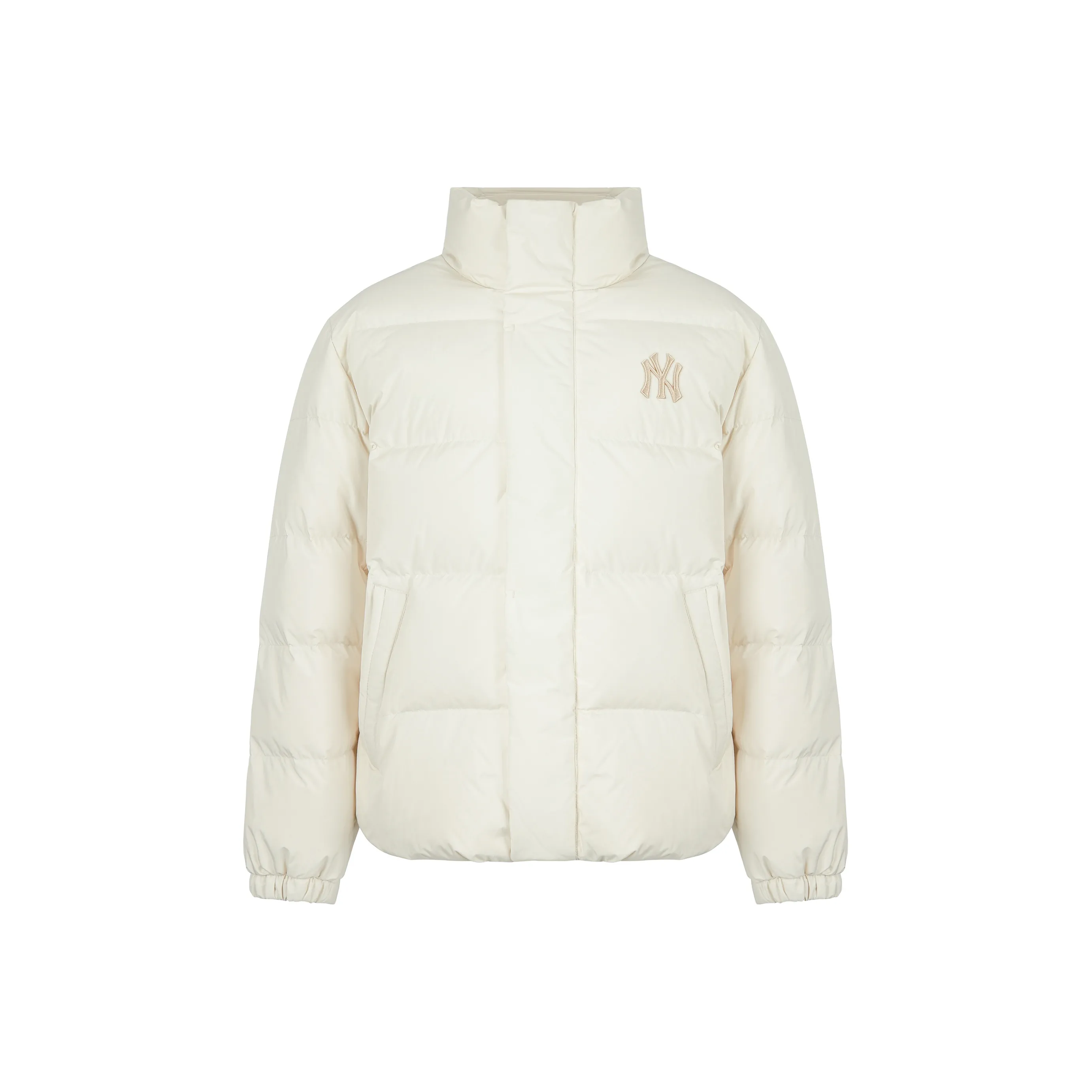 MLB Down Jacket Cropped Unisex Milk White