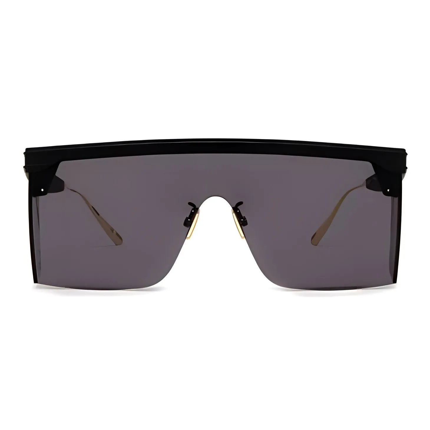 DIOR Irregular Shape Sunglasses Unisex Black