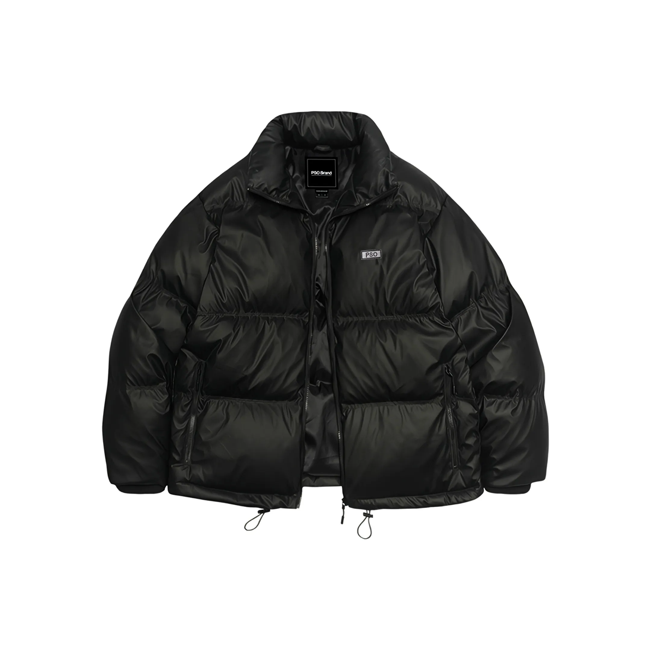 PSO Brand Down Jacket Winter Unisex Black