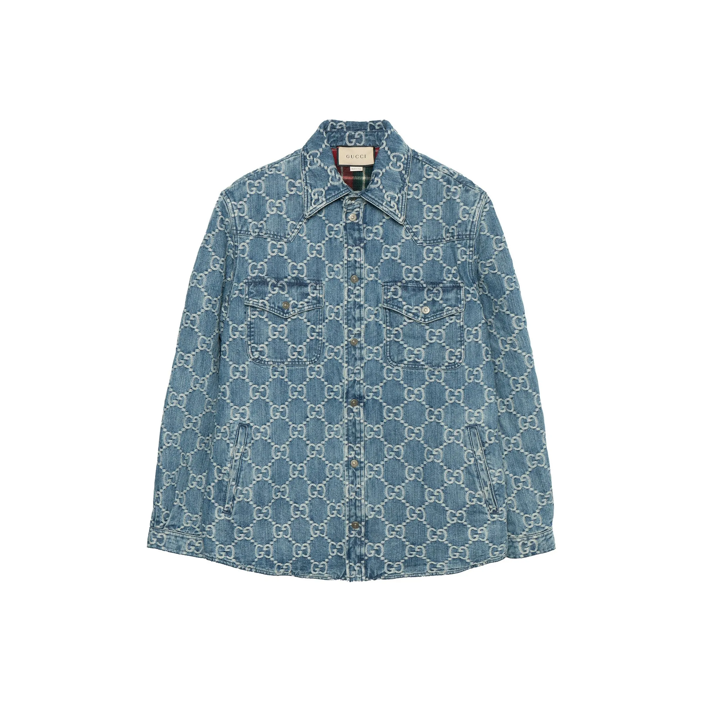 GUCCI Gg Jacquard Denim Jacket