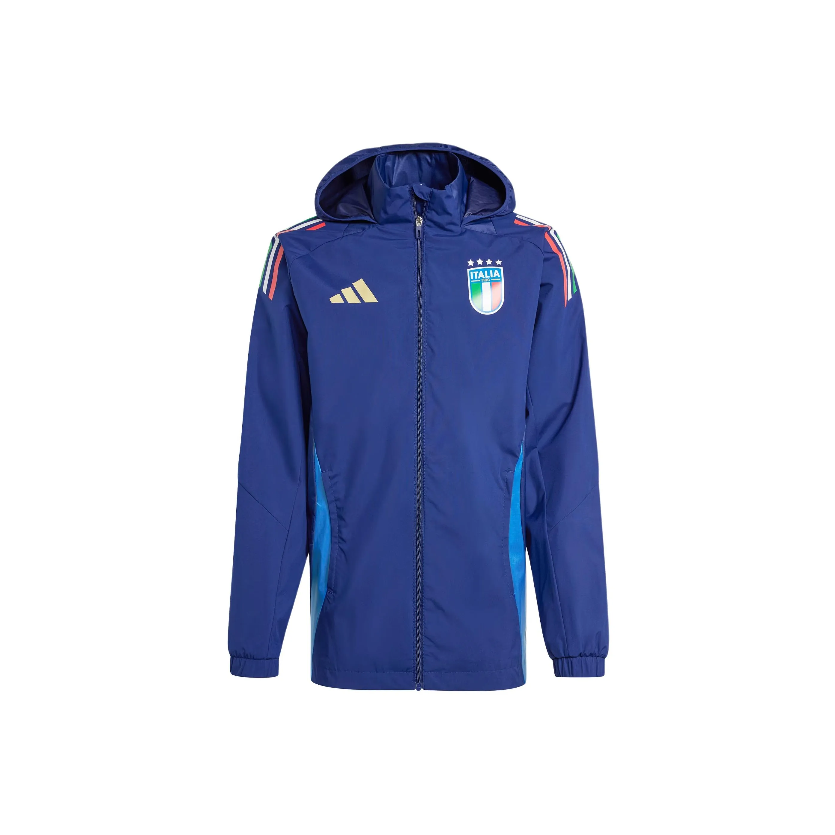 Adidas Italy Tiro 24 Competition All Weather Jacket Куртки Пальто Мужской Темно-синий