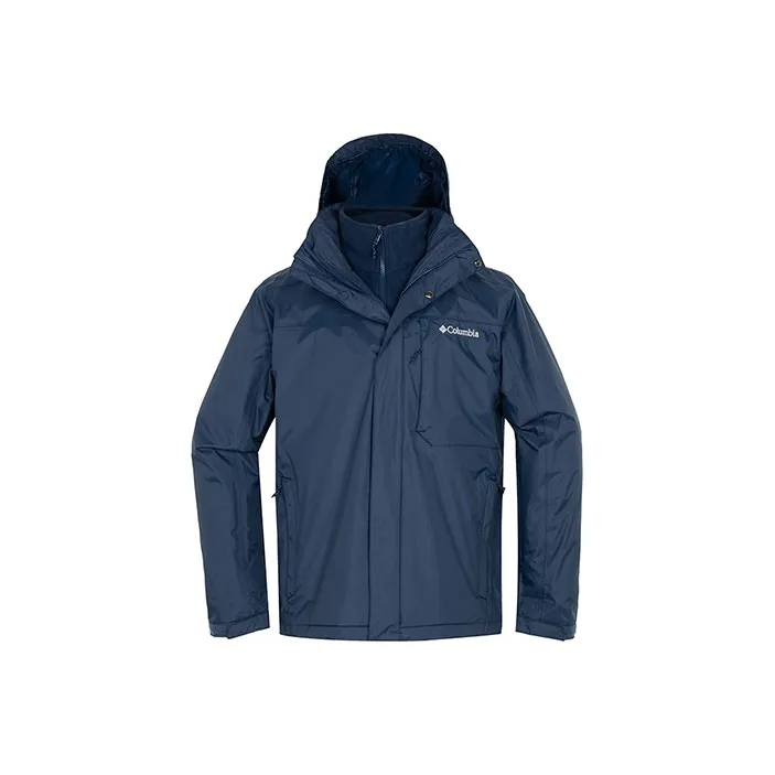 Columbia Waterproof And Windproof Windbreaker Jacket Men's Navy Blue