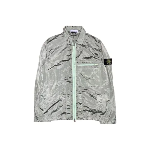STONE ISLAND SS23 Nylon Meta Светло-зеленый Мужские Куртки