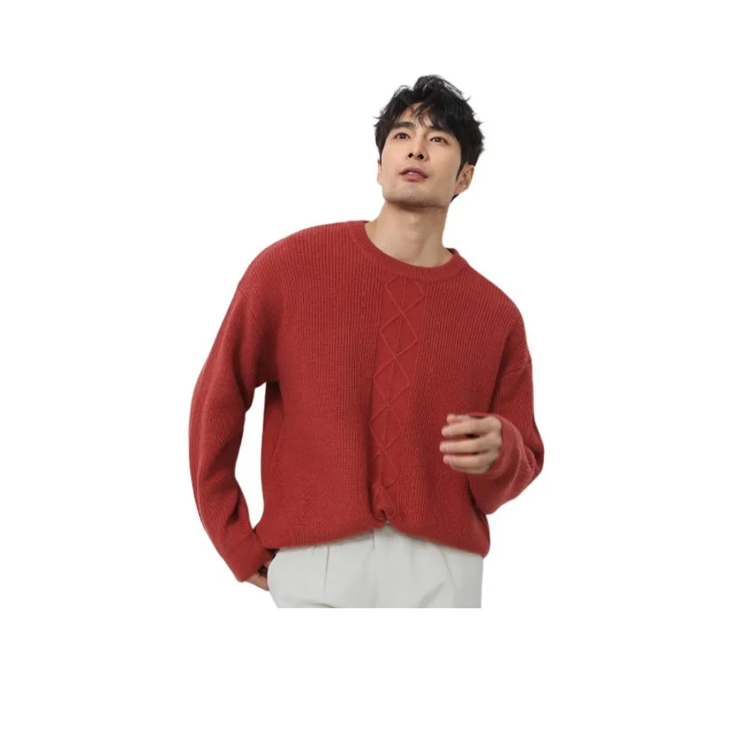 KASHENNUO Кашемир Свитер Мужской Красный