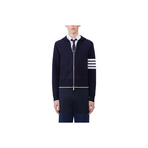 THOM BROWNE Мужские куртки морского синего цвета