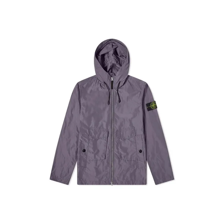 STONE ISLAND SS21 Windbreaker Jacket Men's Gray