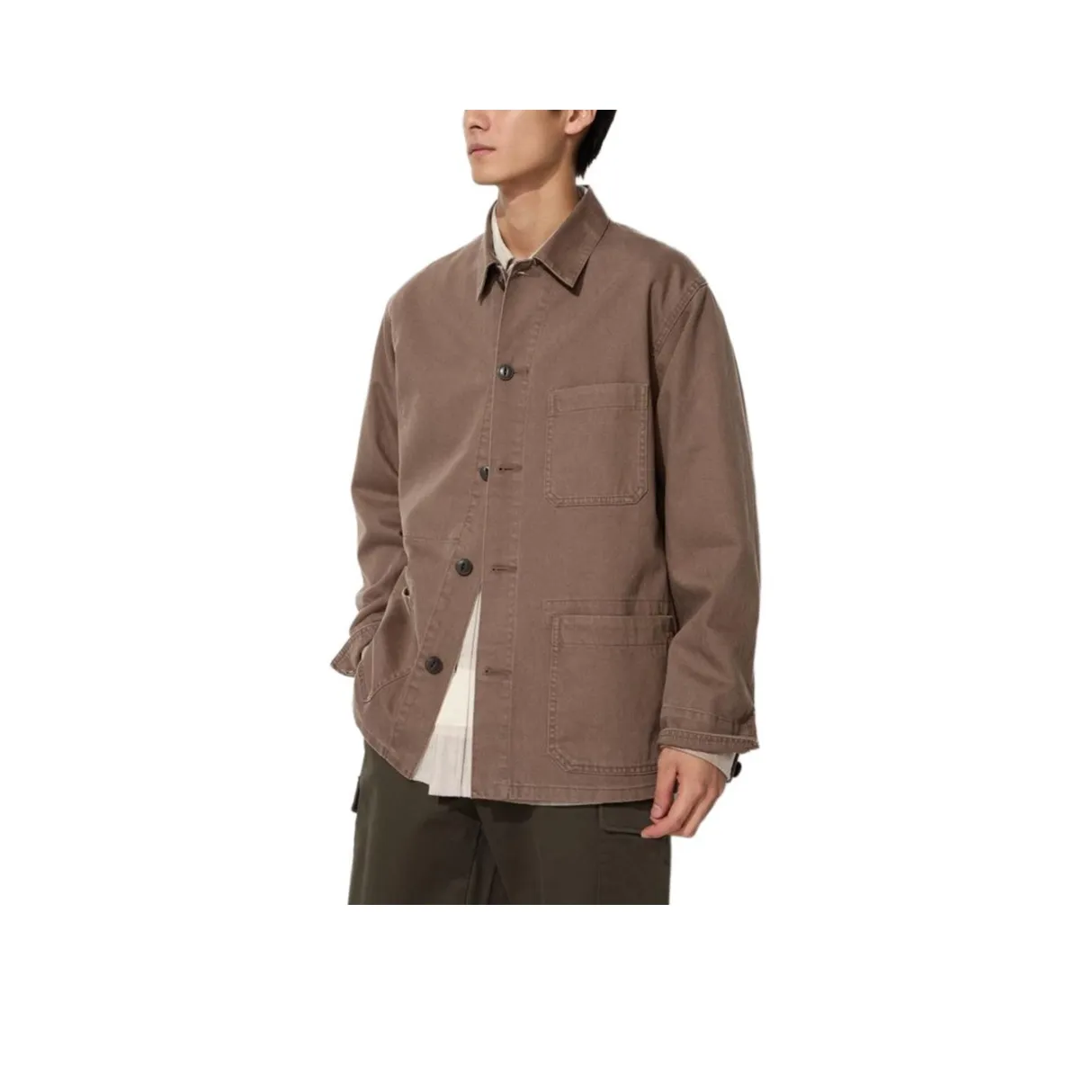 UNIQLO Куртки и Пальто Унисекс Каштановый