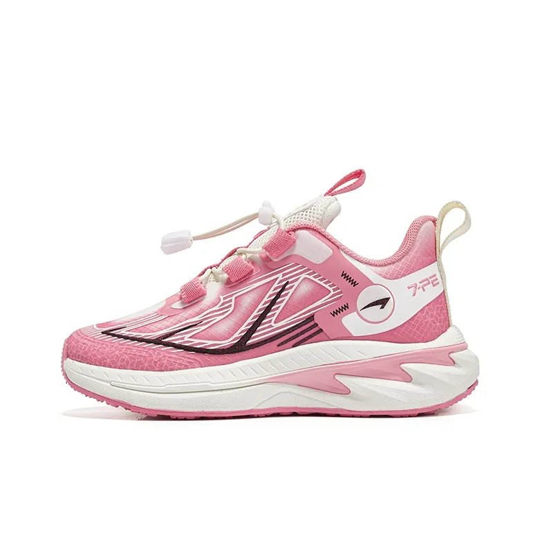 7 PE Slip-Resistant Дышащий Легкий Амортизация Низкий Топ Детские Беговые Кроссовки Кораллово-Красный Подростки