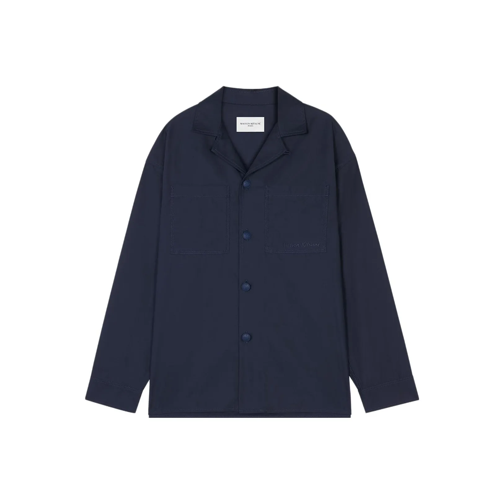 Maison Kitsune Мужские куртки морского синего цвета