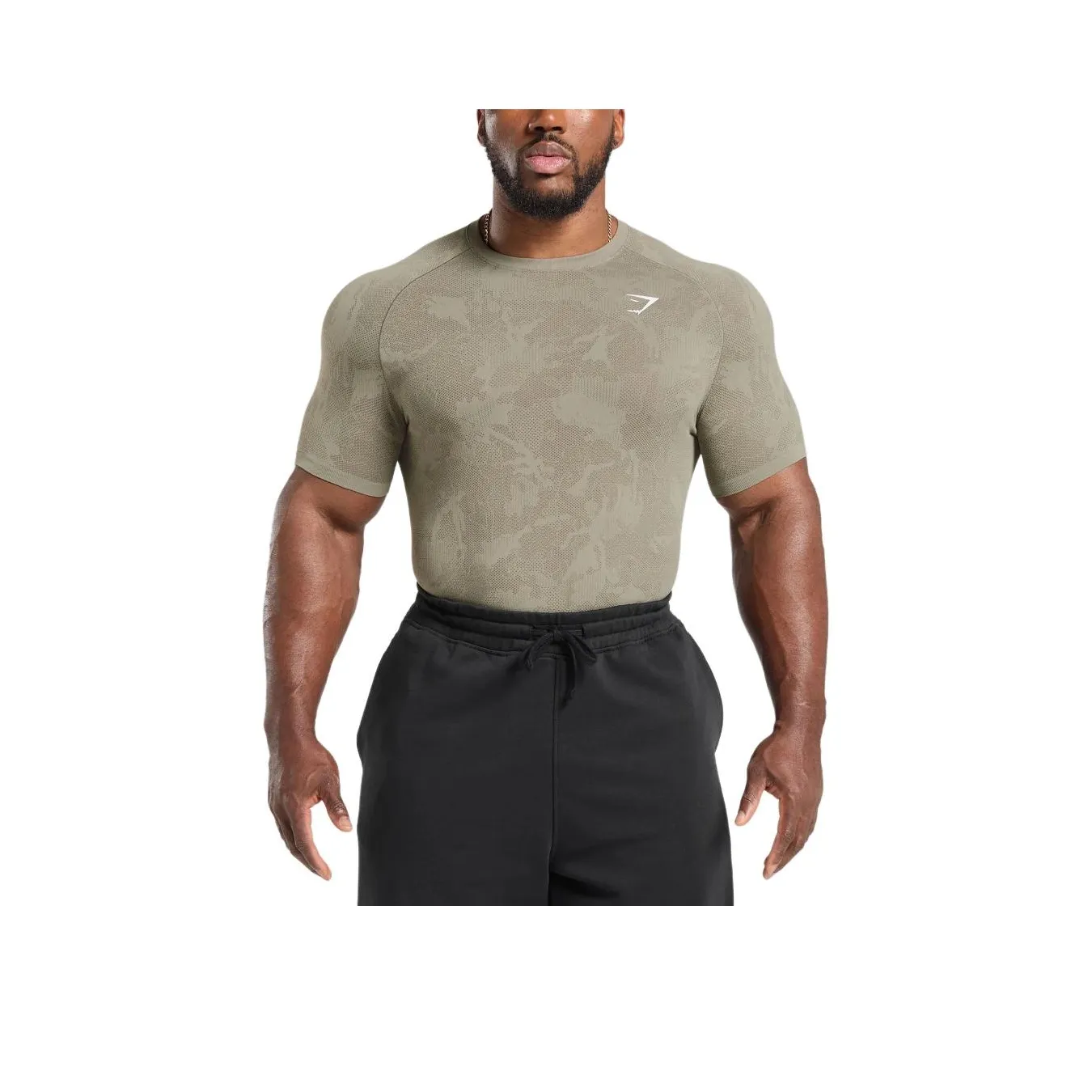 GYMSHARK Спортивная одежда Мужская Лен Коричневый Камуфляж Коричневый