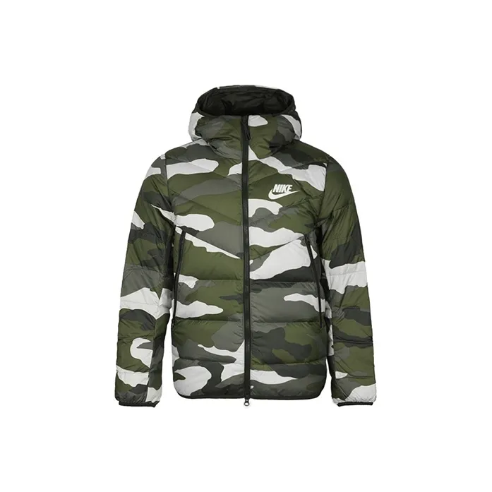 Nike Down Jackets Men's Green Camouflage