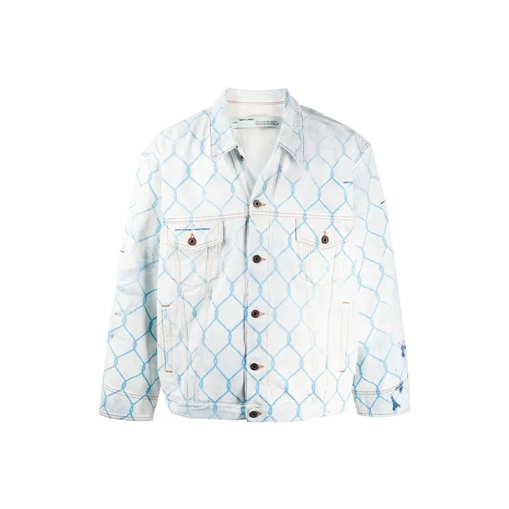 OFF WHITE Printed Denim Jacket