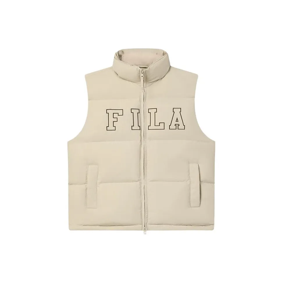 FILA Светлый Песочный CAMEL Унисекс Пуховый жилет