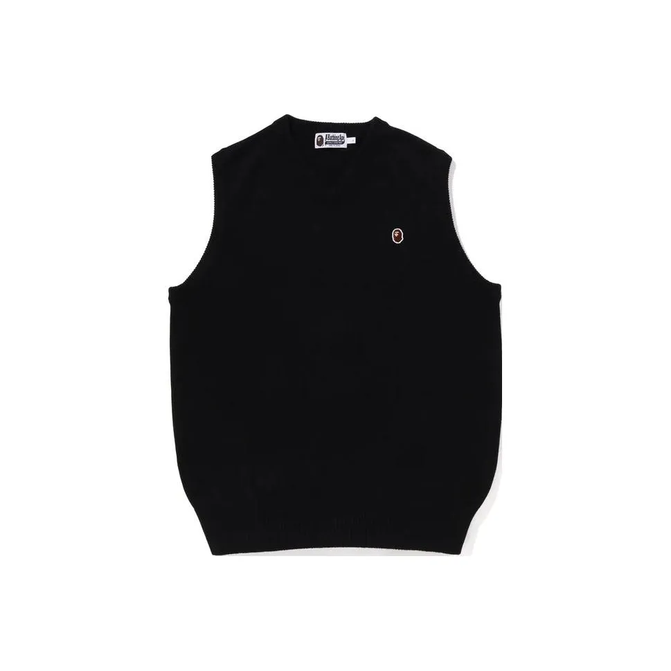 Bape Ape Head One Point Knit Vest