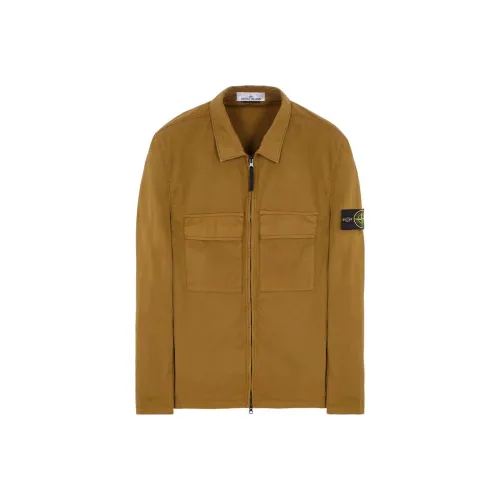 STONE ISLAND Темный хаки Унисекс Куртки