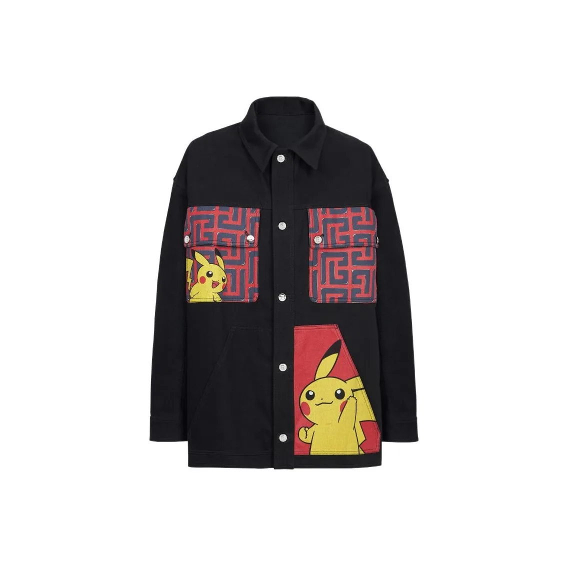 BALMAIN X Pokemon Print Denim Jacket