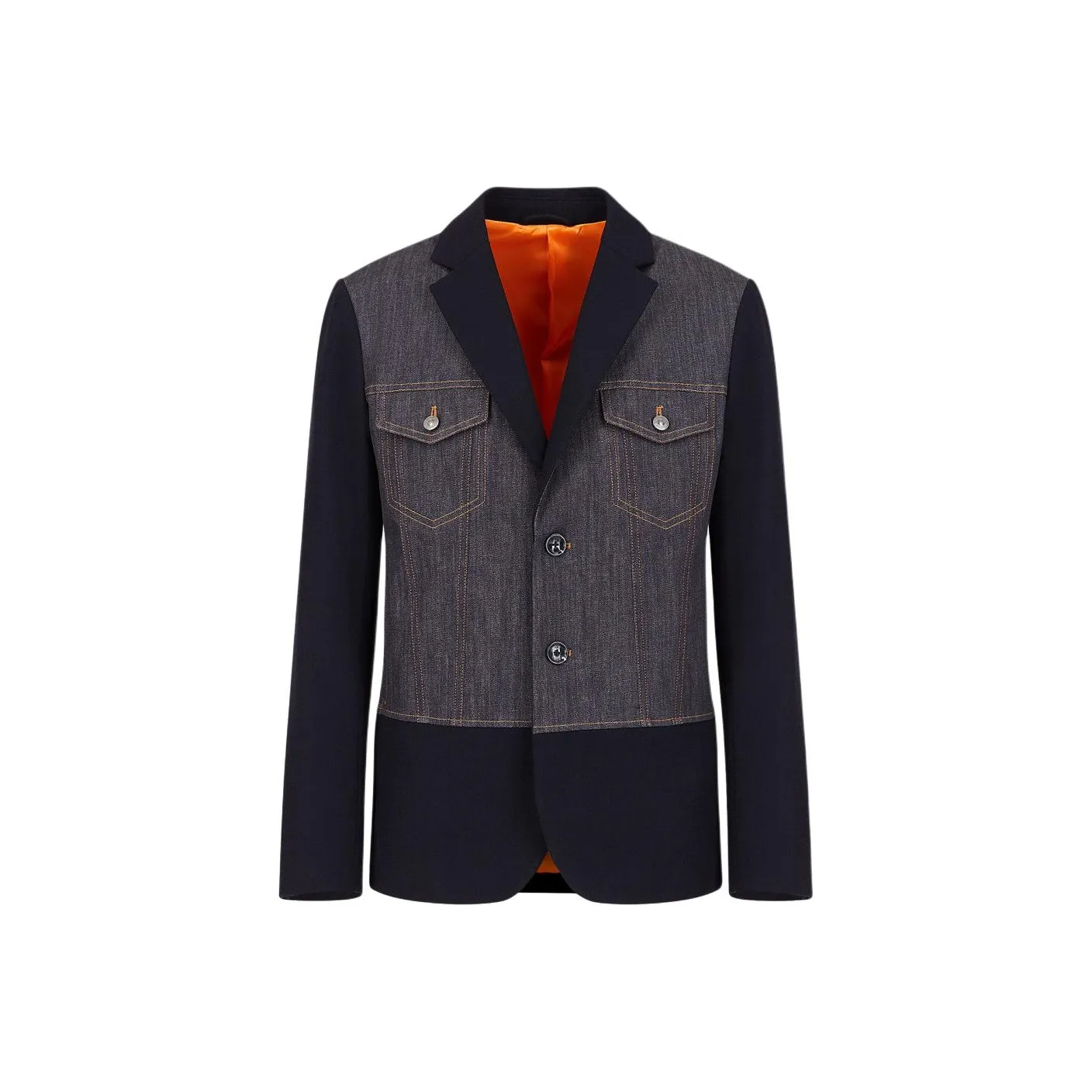 ARMANI EXCHANGE Бизнес-костюм пальто мужской черный