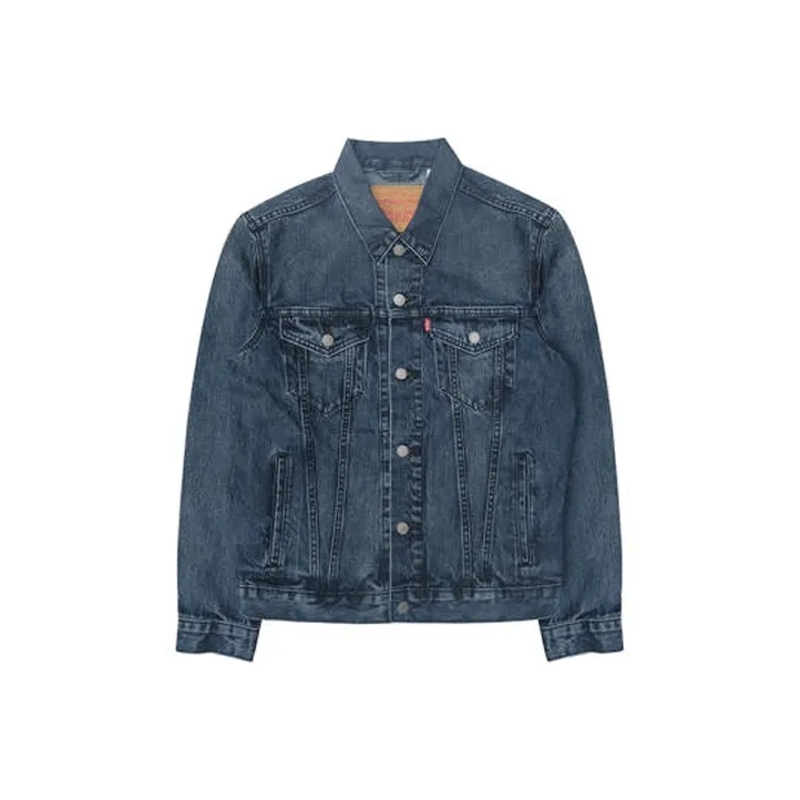 Levis Blue Men's Denim Jackets Левис Синий Мужские Джинсовые Куртки
