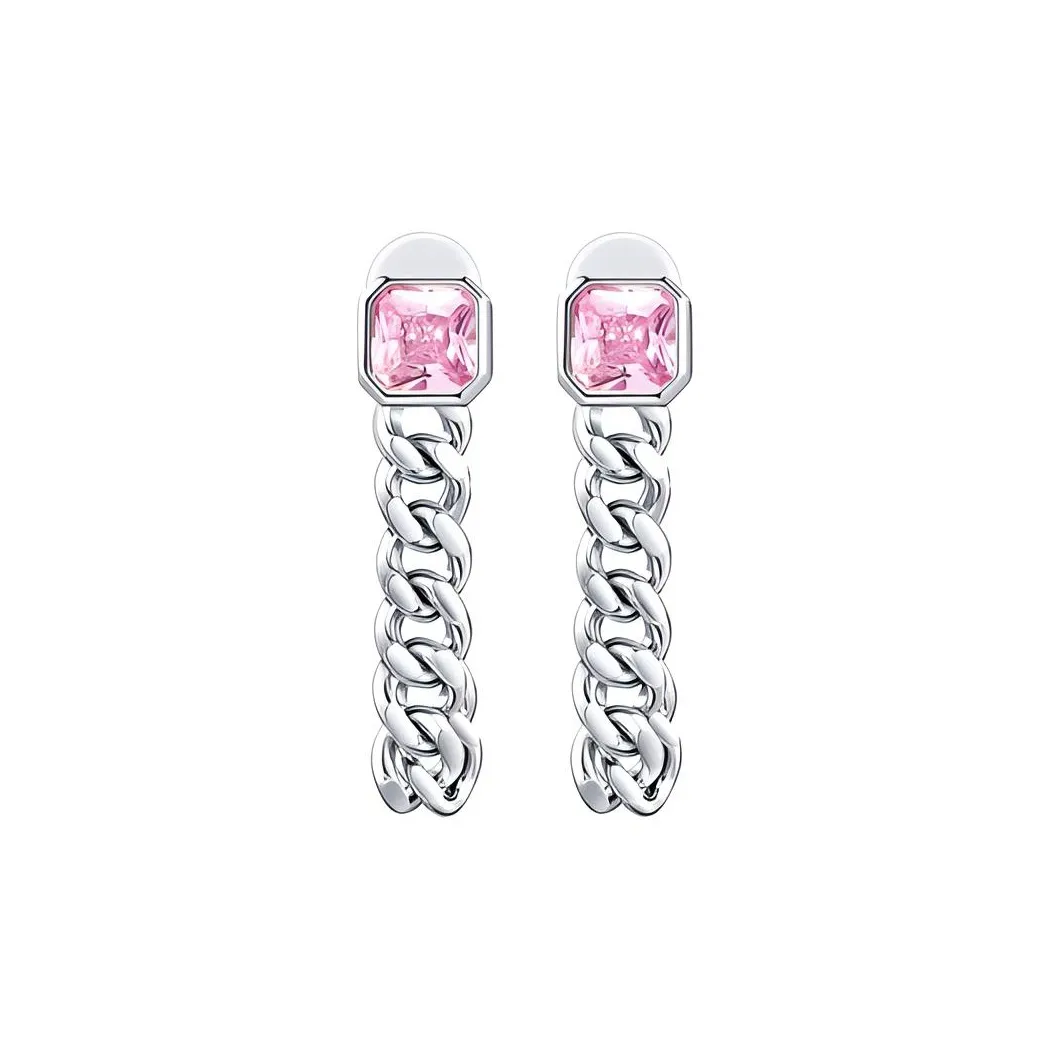 LELOUP Серьги из меди с покрытием из платины женские розовые