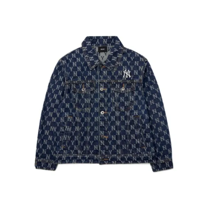 MLB Нью-Йорк Янкис Синие Унисекс Джинсовые Куртки